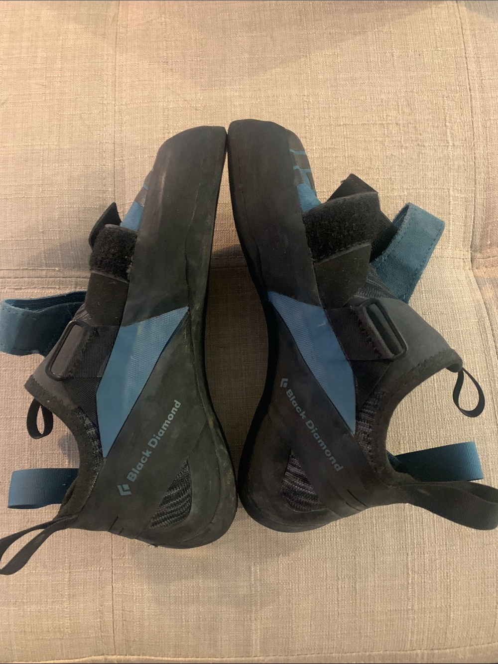 Black Diamond climbing shoes Focus - teal and black